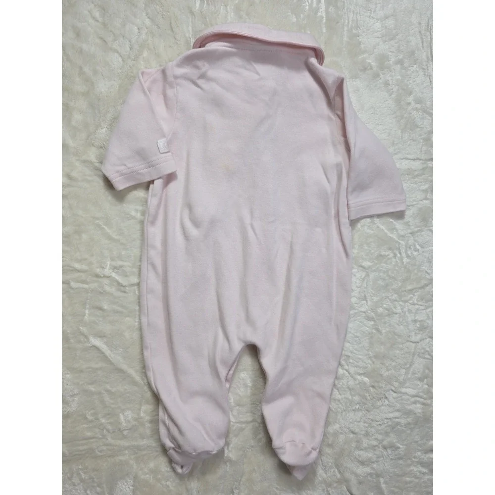 Vintage Y2K Carter's Classics Pink Footed Sleeper 0-3M Floral Baby Girl